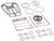 Powerhead Piston Gasket Rebuild Kit Johnson Evinrude 115 130 V4 Etec .040" Over