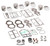 Powerhead Piston Gasket Rebuild Kit Yamaha 115 130 HP 4Cyl 1993-2009 .020" Over