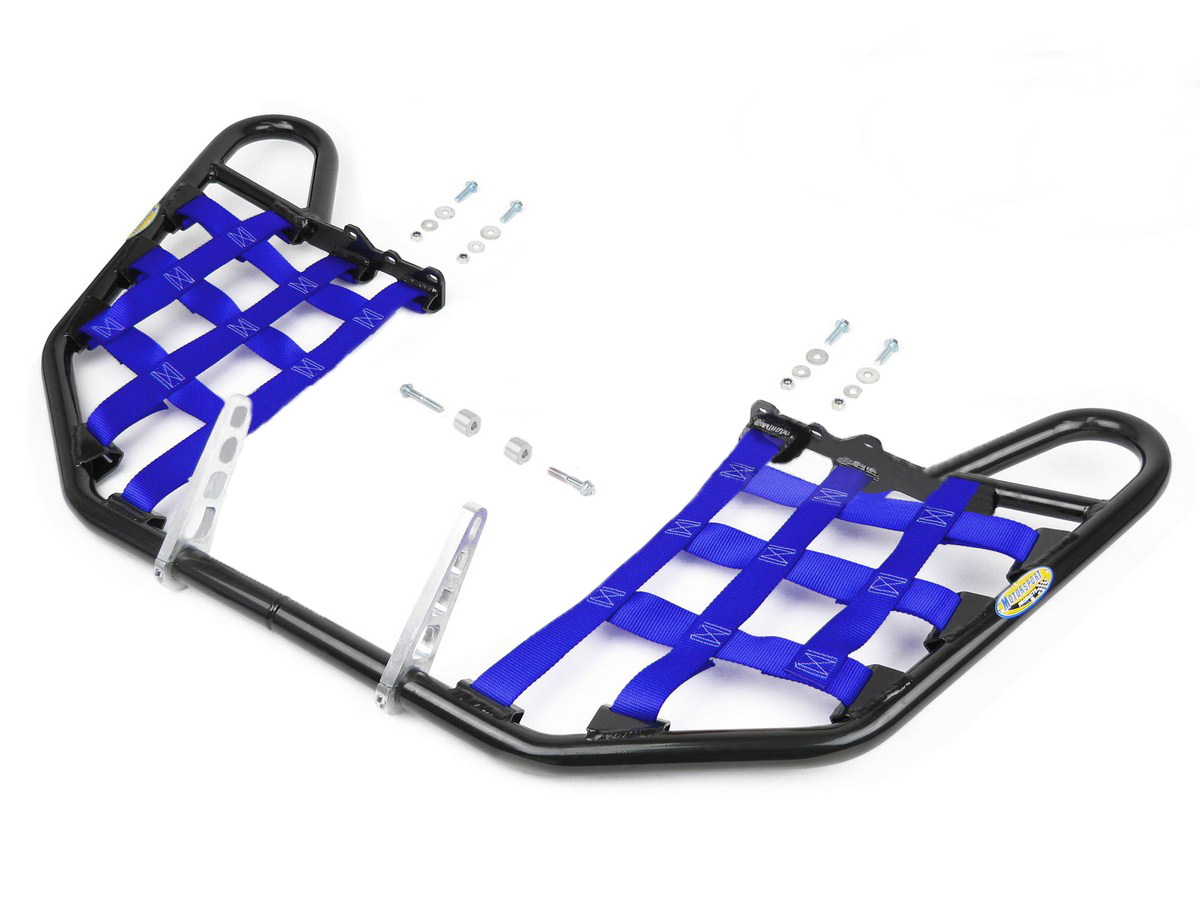 Polaris Predator 500 Nerfbars Atv Nerf Bars Black Bars/Blue Nets