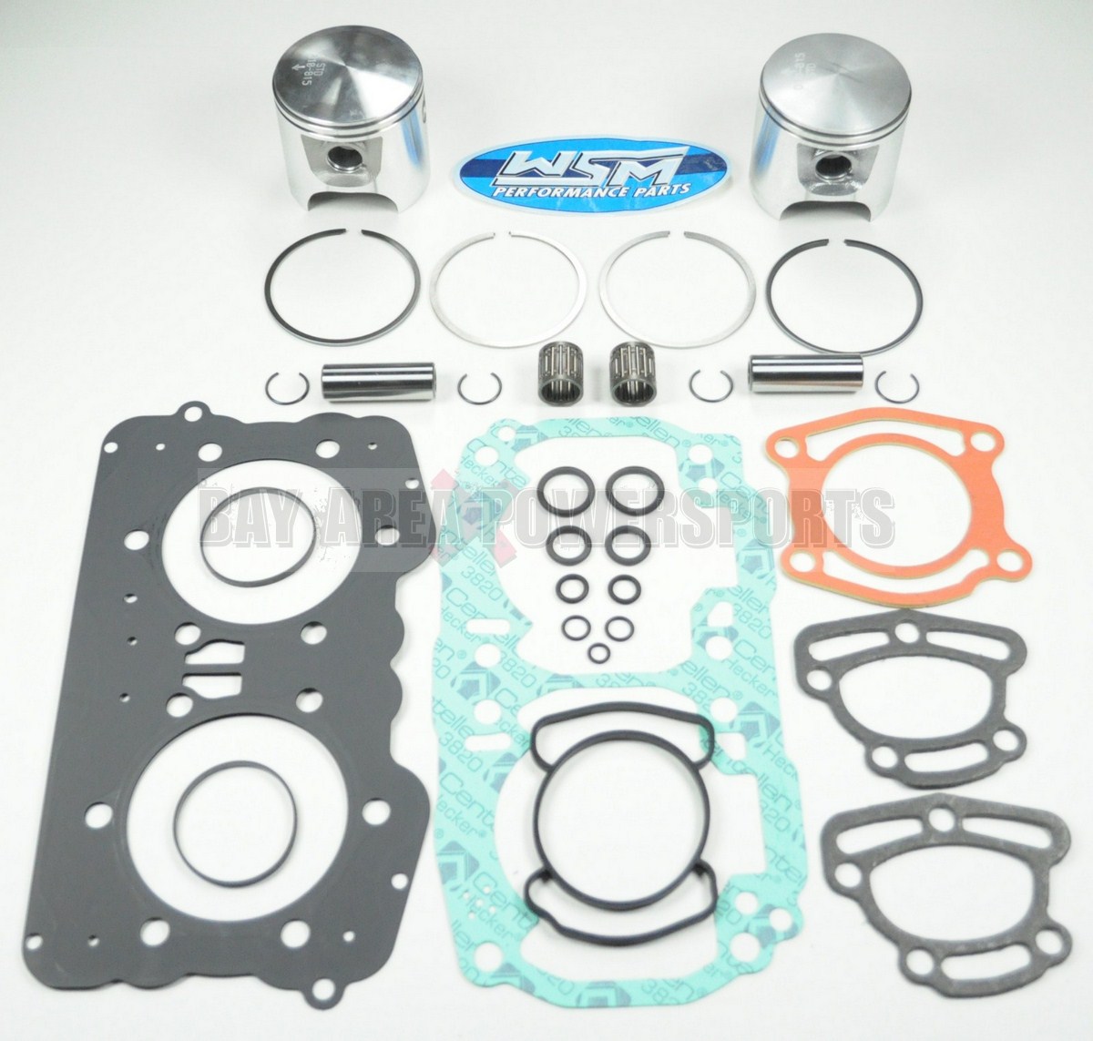 WSM Sea Doo 947 951 XP GTX GSX LRV RX DI Piston Gasket Top End Rebuild Kit Std.