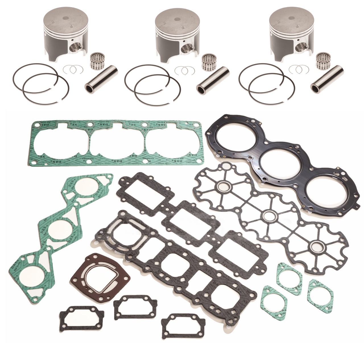Top End Rebuild Piston Kit for Yamaha XL GP 1200 Non-Power Valve 1.00MM Over