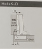 Soft close Nickel finish,  105-Degree Cabinet Hinge with half Overlay - 1 pair