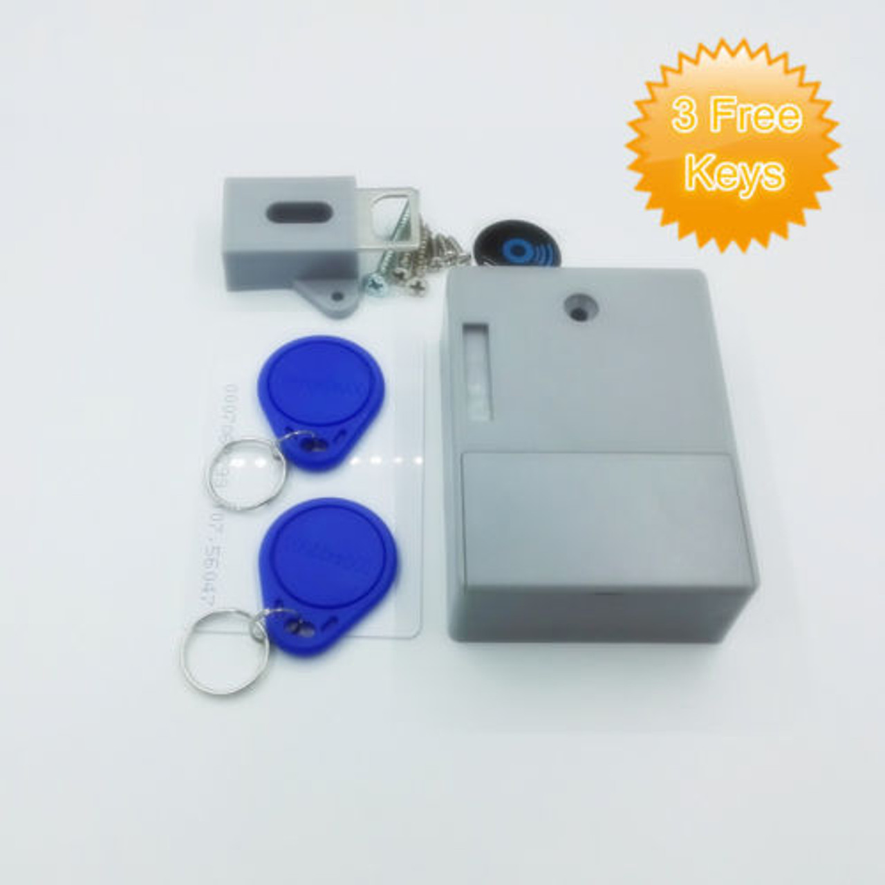 Hidden / Invisible RFID cabinet lock with Key Fob - Lock Connection®, LLC