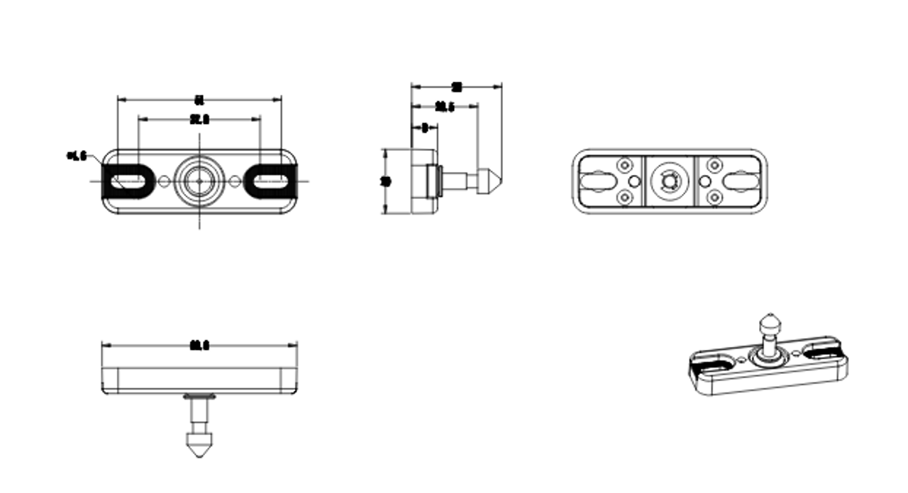 Small 2 lock system kit, RFID Hidden Shelf / Cabinet Drawer Lock, 3 Keys - Gun Safes, cabinets