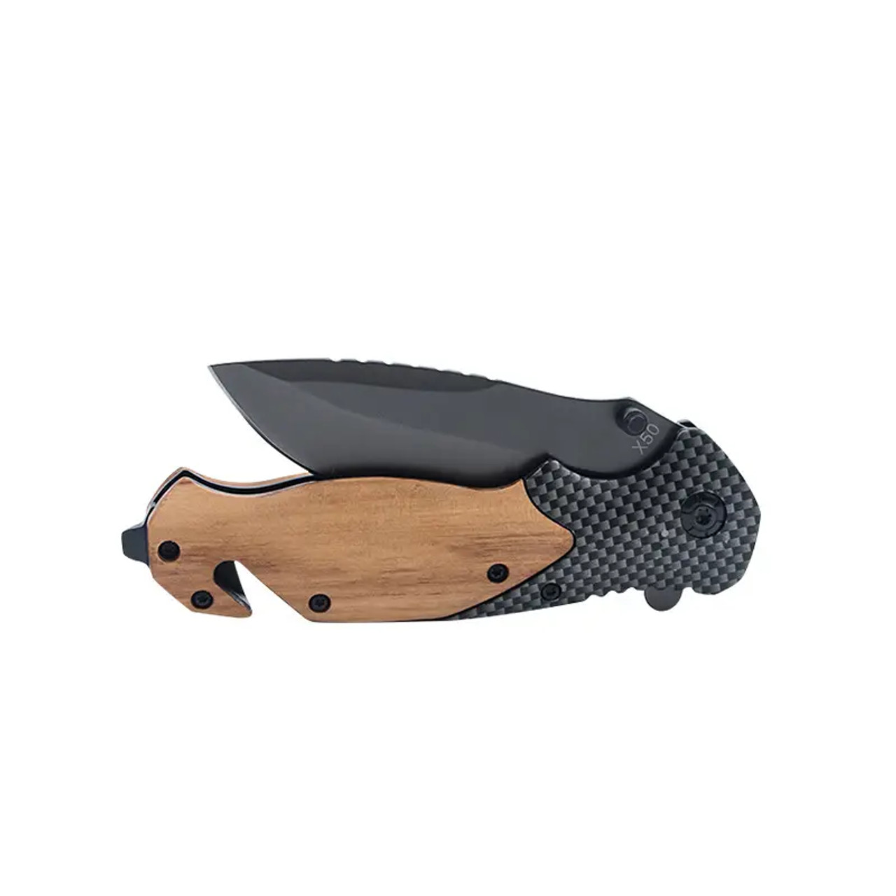 Olive wooden pocket knife