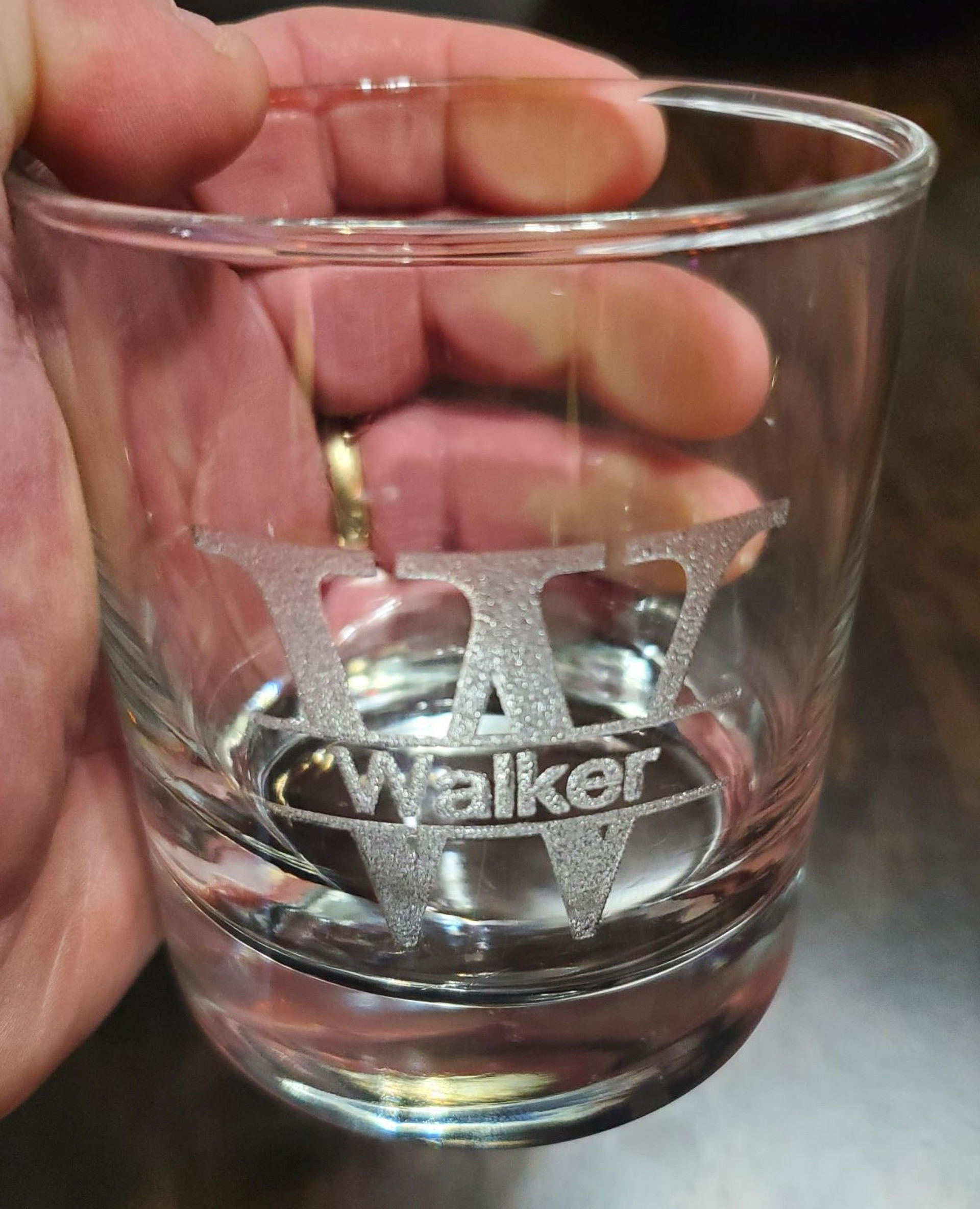 11oz Custom drinking glasses Name Monogram Lock Connection®, LLC