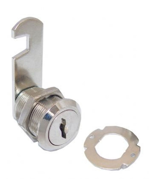 Nickel plated camlock, 23mm (7/8") barrel