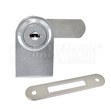 CRL Chrome LH Lock for Cabinet Swinging Glass Door LK18