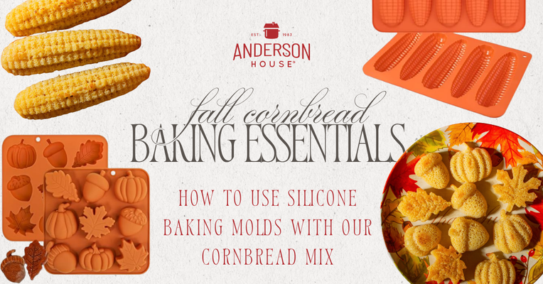 Fall-Shaped Cornbread: How to Use Silicone Baking Molds with Our Cornbread Mix