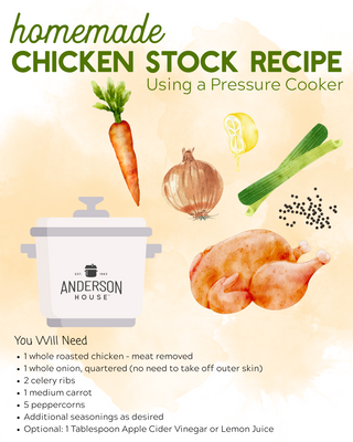 Homemade Chicken Stock Recipe Using a Pressure Cooker