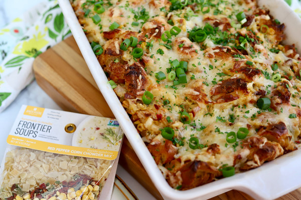 Breakfast Casserole Using Our Florida Sunshine Red Pepper Corn Chowder