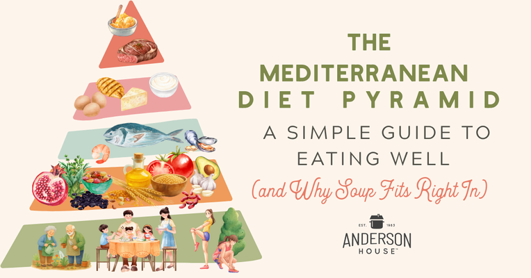 The Mediterranean Diet Pyramid: A Simple Guide to Eating Well (and Why Soup Fits Right In)