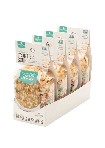 Frontier Soups counter tray display