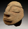 PC202 - PRE-COLUMBIAN STONE CARVED HEAD FROM CENTRAL AMERICA