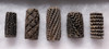 PC109 - MUSEUM CLASS  COLLECTION OF 5 ASSOCIATED LARGE INTACT PRE-COLUMBIAN OLMEC CERAMIC ROLLER STAMPS