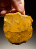 M357 - RARE YELLOW JASPER NEANDERTHAL MOUSTERIAN HANDAXE BIFACE FROM FAMOUS FONTMAURE SITE IN FRANCE