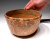 PC135  - LARGE MAYAN BOWL WITH UNIQUELY DECORATED "WOVEN" BASKET-LIKE PATTERNS AND GLYPH SYMBOLS