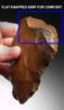 M383 - RARE FINEST  MUSEUM EXAMPLE EGYPTIAN ACHEULEAN HAND AXE WITH UNUSUAL NATURAL ANIMISTIC FEATURE