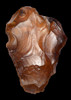 M383 - RARE FINEST  MUSEUM EXAMPLE EGYPTIAN ACHEULEAN HAND AXE WITH UNUSUAL NATURAL ANIMISTIC FEATURE