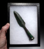 RARE ANCIENT GREEK MACEDONIA STABBING BRONZE SPEARHEAD *NE196