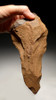 LARGE BONE-SMASHING PRESTIGE ACHEULEAN STONE PICK HAND AXE MADE BY HOMO ERECTUS (ERGASTER) WITH UNUSUAL GRIP FEATURE *ACH226