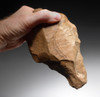 MASSIVE INVESTMENT-GRADE STONE AGE ACHEULEAN HAND AXE FROM AFRICA DESIGNED FOR SMASHING BONES OF LARGE HUNTED GAME ANIMALS *ACH260
