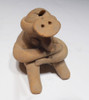 RARE INTACT SEATED WARRIOR PRE-COLUMBIAN CERAMIC FUNCTIONAL WHISTLE FROM THE HEFLIN COLLECTION * PC272