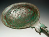 EXQUISITE BRONZE BYZANTINE ROMAN OTTOMAN CEREMONIAL LARGE PIERCED LADLE *NE033