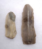 PAIR OF FLINT DANISH NEOLITHIC STONE KNIFE BLADES *N176