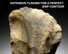 FINEST INVESTMENT GRADE LARGE NEANDERTHAL MOUSTERIAN HAND AXE FROM FRANCE WITH RARE COLORS AND PATTERNS *M385