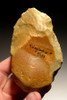 PREHISTORIC HOMO ERECTUS MASTERPIECE ACHEULEAN FLINT HAND AXE WITH INGENIOUS GRIP FROM FRANCE  *ACH220