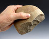 SUPERB EUROPEAN OLDOWAN PEBBLE AXE CHOPPER WITH WELL-MADE CHISEL EDGE FROM PORTUGAL *PB057