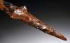 EXTREMELY RARE MUSEUM-CLASS PRE-COLUMBIAN RED OBSIDIAN BI-POINTED STABBING DAGGER *PREPC001