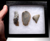 SET OF 3 EUROPEAN NEOLITHIC OMALIEN CULTURE FLINT TOOLS *N169