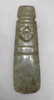 PRE-COLUMBIAN MOTTLED MINT GREEN JADE AXE-GOD PENDANT FROM CENTRAL AMERICA *PC213