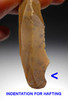 TWO RARE FLAKE TOOLS FROM FAMOUS CAVE ART SITE IN FRANCE GROTTE DU PLACARD *UP011