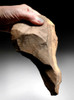 LARGE MUSEUM CLASS PREHISTORIC ACHEULEAN HAND AXE WITH EXTRAORDINARY ARTISTIC FEATURES *ACH285
