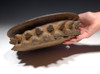UNBROKEN LARGE MAYAN CEREMONIAL SPIKE DISH BOWL POTTERY WITH CEIBA TREE THORN DESIGN *PCX850