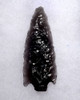 SUPERBLY MADE PRE-COLUMBIAN TRANSLUCENT OBSIDIAN BARBED ATLATL POINT  *PC308