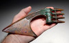 FINEST ANCIENT LURISTAN BRONZE SPIKE AXE WITH INCREDIBLE PATINA COLORS  *LUR186