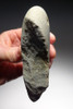 EUROPEAN HOMO ERECTUS OLDOWAN POINTED PROTO PEBBLE AXE SHOWING EVOLVING HUMAN TOOL DESIGN  *PB149