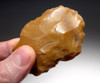 RARE ORANGE FLINT ACHEULEAN FLAKE SCRAPER TOOL FROM FRANCE MADE BY HOMO ERECTUS  *ACH414