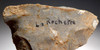 LARGE CRO-MAGNON UPPER PALEOLITHIC AURIGNACIAN BURIN ART GRAVER TOOL FROM FAMOUS LA ROCHETTE SITE FRANCE  *UP037