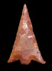 GEM RED FLINT CAPSIAN AFRICAN NEOLITHIC 'CHRISTMAS TREE' ARROWHEAD  *CAP281