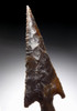 BEST OF THE BEST CAPSIAN AFRICAN NEOLITHIC ELONGATE TONGUE TANG BARBED ARROWHEAD  *CAP301