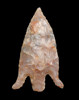 RARE CAPSIAN AFRICAN NEOLITHIC FLARED CURVE BARB ARROWHEAD  *CAP299