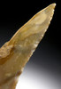 CHOICE FLINT NEANDERTHAL MOUSTERIAN NATURALLY BACKED KNIFE TOOL FROM CAEN FRANCE  *M439