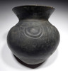 RARE URNFIELD BLACKWARE PRESTIGE CERAMIC URN FROM THE EUROPEAN LUSATIAN CULTURE  *URN17