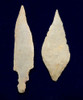 TWO UNIFACIAL AFRICAN CAPSIAN NEOLITHIC ARROWHEADS  *CAP324