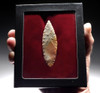 LARGE COLORFUL CAPSIAN AFRICAN NEOLITHIC WILLOWLEAF ARROWHEAD  *CAP329